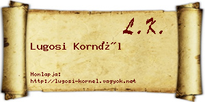 Lugosi Kornél névjegykártya