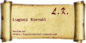 Lugosi Kornél névjegykártya